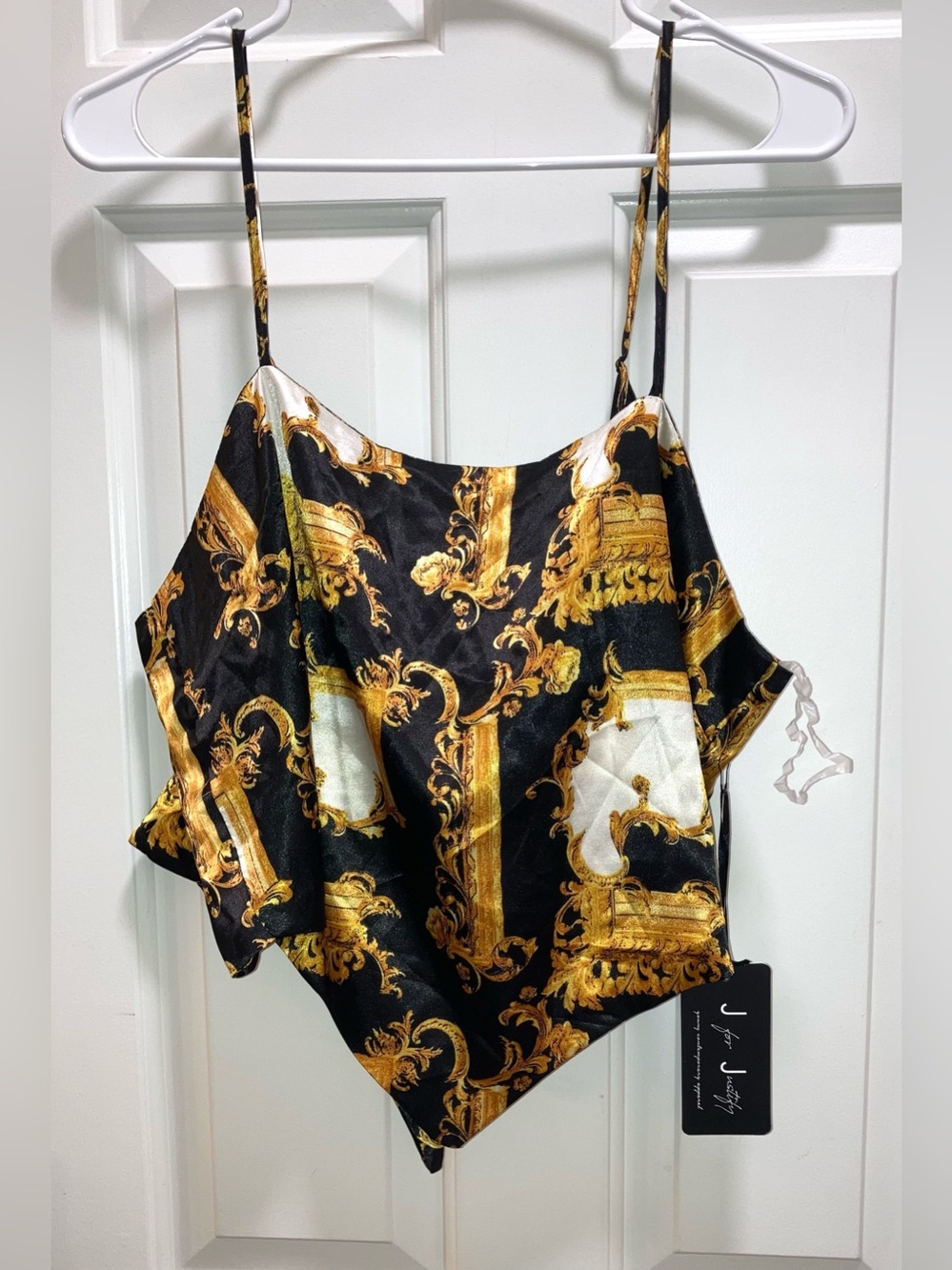 J for Justify baroque-printed handkerchief camisole Size XL new